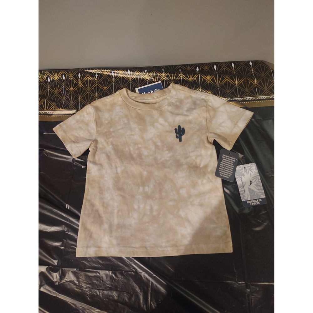 Tommy Bahama Kids 3T Tan Tie Dye Cactus Short Sleeve T-Shirt NWT